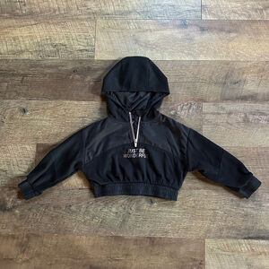 Girls Zara Black Hoodie Size 6